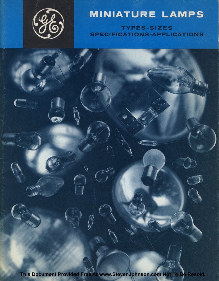 GE Miniature Lamps Catalog Cover