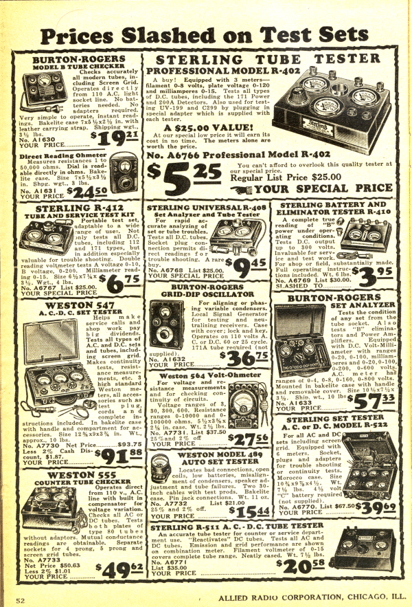 Allied 1931 Catalog Page 52