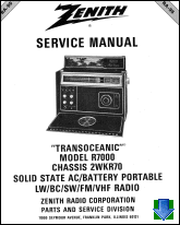 Zenith Transoceanic R7000 Service Manual