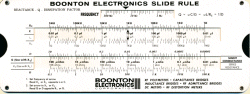 Boonton Electronics Slide Rule