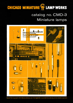 Chicago Miniature Lamp Catalog - View On-Line