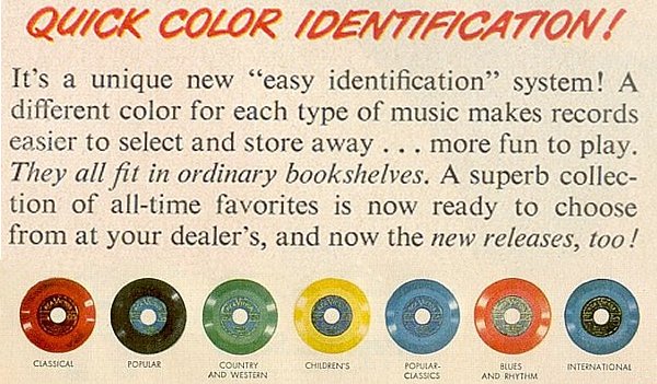 RCA 45 Color Chart