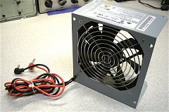 Old PC Power Supply Fan and case