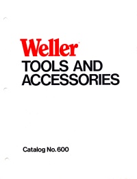 Weller Catalog 600