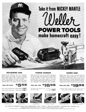 Weller Mickey Mantle Ad