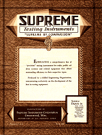 1930 Supreme Instruments Catalog