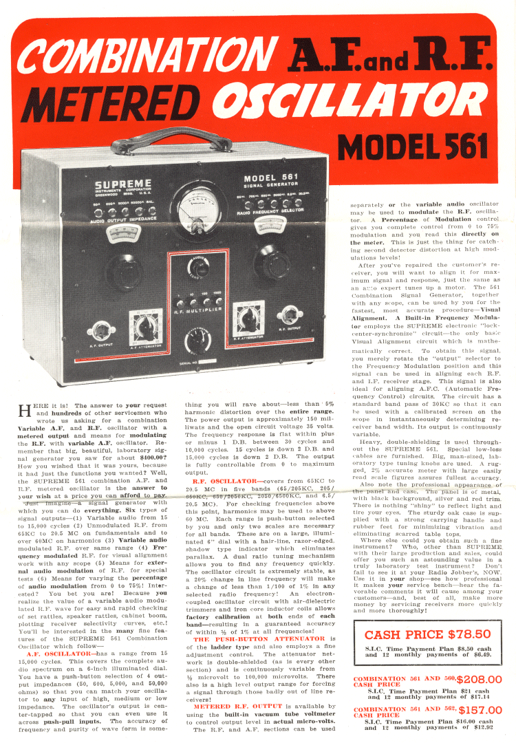 Supreme 561 Oscillator