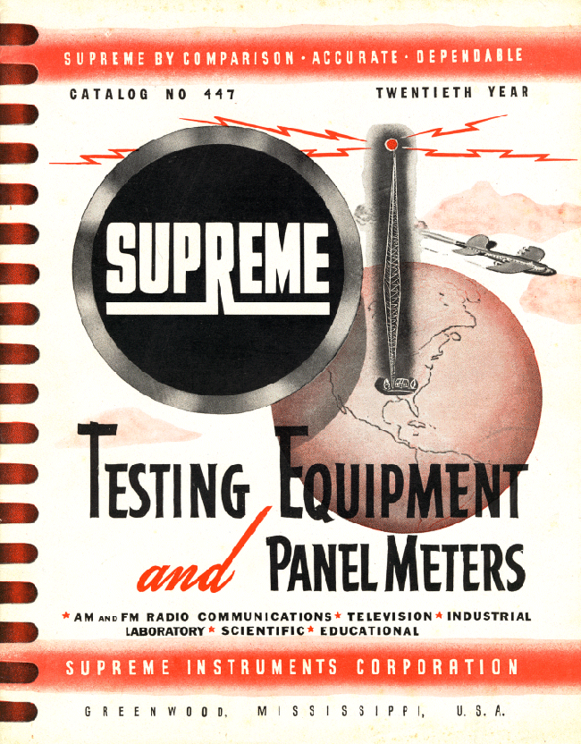 1947 Supreme Instruments Catalog